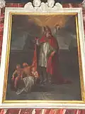 Painting: Virgin and child with Saint Nicholas