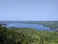 Lac Saint Bernard viewed from La Falaise trail