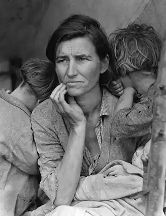 photo of a woman with young children
