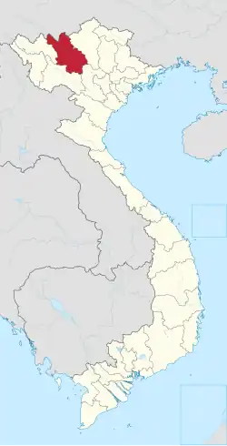 Location of Lào Cai