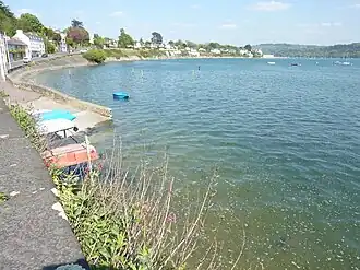 The cove of Camfrout on the estuary of the Élorn