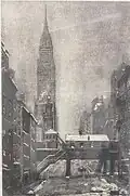 East 34th Street, 1951, etching