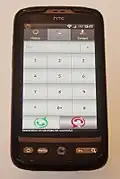 Linphone running on HTC Desire