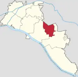 Location inside of Xiqing District