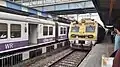 Local Train entering Charni Rd Platform 1