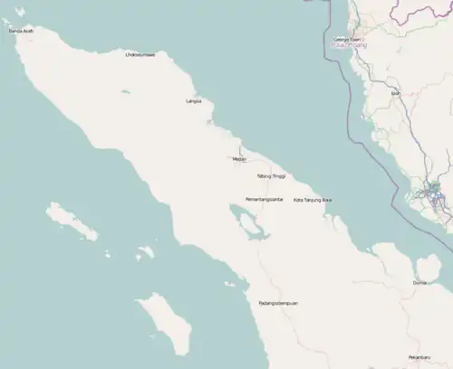 Calang is located in Northern Sumatra