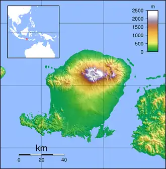 Gerung is located in Lombok