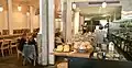 Interior of Loretta, one of the many of cafes on Cuba Street