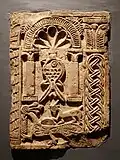 6th- or 7th-century Christian sandstone relief (Luxor Museum)