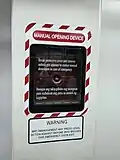 Emergency door handle