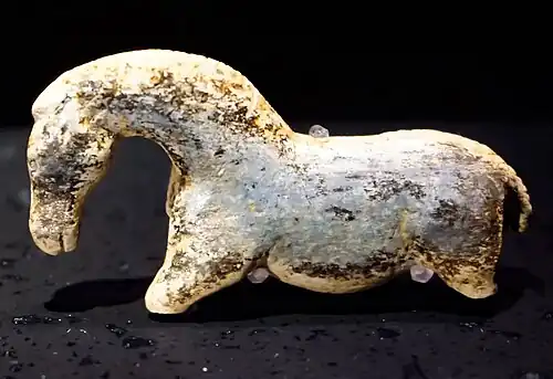 Wild horse from the Vogelherd cave, Germany, c. 33–35,000 BP