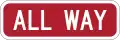 R1-3P All way (plaque)