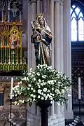 Virgin and Child statue at All Saints, Margaret Street
