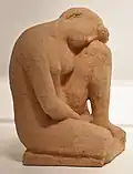 Sculpture in terracotta by Aristide Maillol