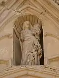 Santa Maria Church, statue of Saint Mary.