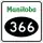 Provincial Road 366 marker