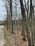 The entrance on Lower Flying Point Road
