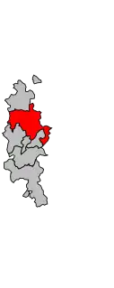 Location of the canton in the arrondissement of Toul