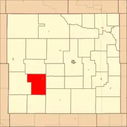 Location in Custer County