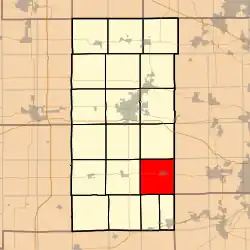 Location in DeKalb County