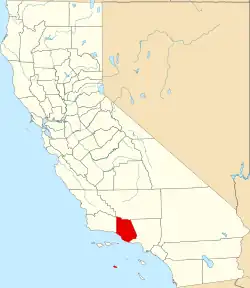 Location in the state of California