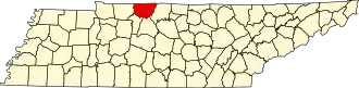 State map highlighting Robertson County