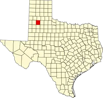 State map highlighting Hale County