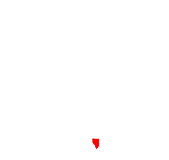 State map highlighting Zapata County