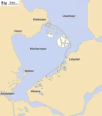 The project Marker Wadden, started in 2016, will be realized instead.