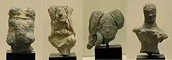 Mauryan sculptures.