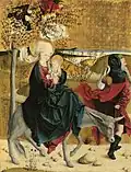 Flight into Egypt, high altar, Mondsee Abbey church
