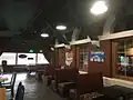 Inside the restaurant. Note the east side of the Depot is now indoors.