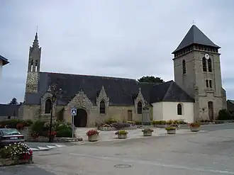 The parish church in Meslan