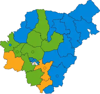 2019 results map