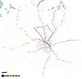 Geographic map of the system