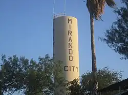 Mirando City water tower, June 2011