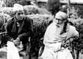 Madan Mohan Mishra (left) with Hridaya.