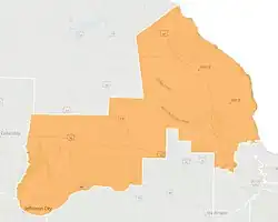 Map of the district