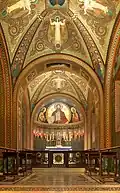 Inside the church