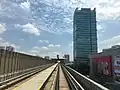 View of the Mutiara Damansara MRT station from the east.