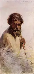 A peasant mower (sketch, State Tretyakov Gallery)