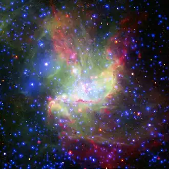 James Webb Space Telescope image of star formation in NGC 346