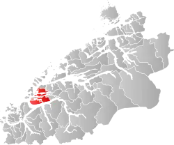 Borgund within Møre og Romsdal