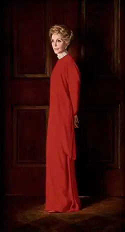 Portrait of Nancy Reagan by Aaron Shikler, 1987
