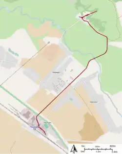 Map Narrow gauge railway of Decor-1 factory