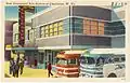 Greyhound Bus Station at Charleston, W. Va, side view