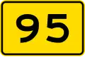 95&nbsp;km/h advisory speed