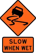 Slow when wet