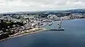 Distant view of Newlyn Harbour