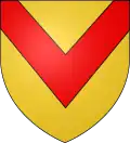 Chevron inverted: Newport, Wales.